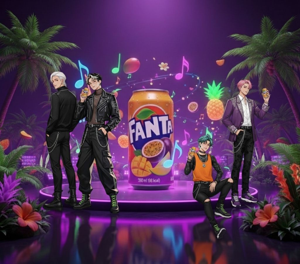 K-POP FVIBE x FANTA Tropical Collaboration